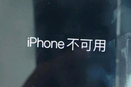 玉林苹果服务网点分享锁屏界面显示“iPhone 不可用”如何解决 